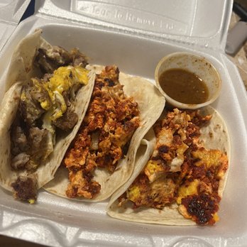 Guanajuato - Breakfast Tacos; Sausage and Chorizo - Mexican Near Me - Denton, Texas