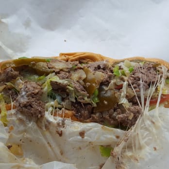 Leo's Steak Shop - Cheesesteak hoagie with onions and sweet peppers. - Sandwiches Near Me - Folcroft, Pennsylvania Leo's Steak Shop - Cheesesteak hoagie with onions and sweet peppers. - Sandwiches Near Me - Folcroft, Pennsylvania