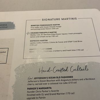Bonefish Grill - Martini menu - Seafood Near Me - Fort Lauderdale, Florida Bonefish Grill - Martini menu - Seafood Near Me - Fort Lauderdale, Florida