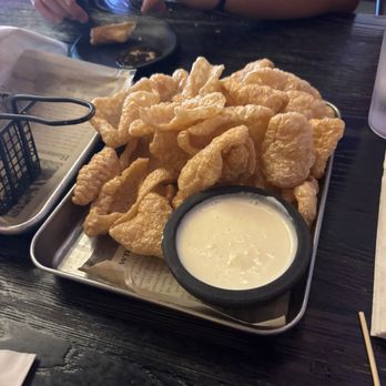 Vandals Street Kitchen - chicharron with queso - Asian Fusion Near Me - Mobile, Alabama Vandals Street Kitchen - chicharron with queso - Asian Fusion Near Me - Mobile, Alabama