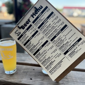 Junkyard Brewing Company - a menu and a glass of beer - Breweries Near Me - Moorhead, Minnesota Junkyard Brewing Company - a menu and a glass of beer - Breweries Near Me - Moorhead, Minnesota