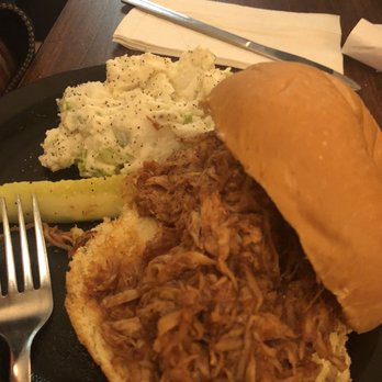 Teaguer's Pub and Restaurant - BBQ pulled chicken and potato salad - Pubs Near Me - Chincoteague, Virginia