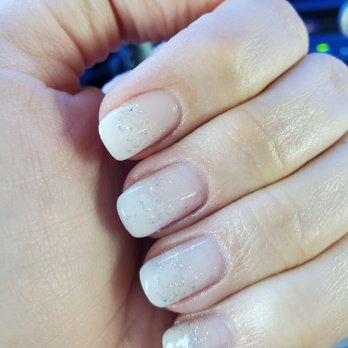 TC Nails & Spa - Ombré gel french tip with a bit of sparkle by Cindy - Day Spas Near Me - Peoria, Arizona TC Nails & Spa - Ombré gel french tip with a bit of sparkle by Cindy - Day Spas Near Me - Peoria, Arizona
