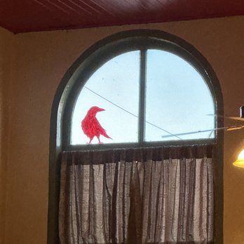 Red Raven - Outside at top of window. - Wine Bars Near Me - Williams, Arizona Red Raven - Outside at top of window. - Wine Bars Near Me - Williams, Arizona