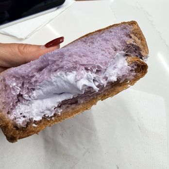 Tous Les Jours - Taro Cream Bread - Bakeries Near Me - San Diego, California Tous Les Jours - Taro Cream Bread - Bakeries Near Me - San Diego, California