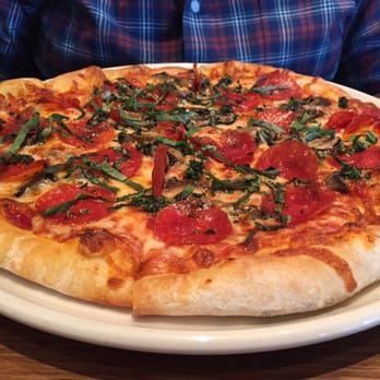 Bazille at Nordstrom - Pepperoni & Mushroom Pizza - New American Near Me - The Woodlands, Texas Bazille at Nordstrom - Pepperoni & Mushroom Pizza - New American Near Me - The Woodlands, Texas