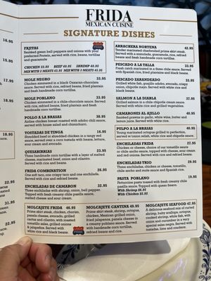 Menu photo 2 Frida Mexican Cuisine Cerritos, CA Menu photo 2 Frida Mexican Cuisine Cerritos, CA