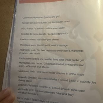 Si Tapas - Meats menu Dallas - Spanish Near Me - Dallas, Texas Si Tapas - Meats menu Dallas - Spanish Near Me - Dallas, Texas