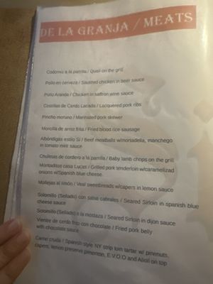 Menu photo 3 Si Tapas Dallas, TX