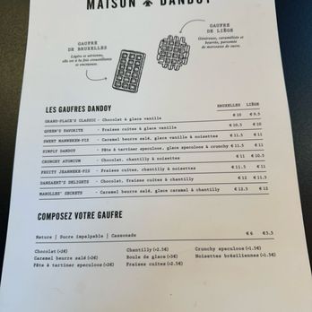 Maison Dandoy - Menu - Desserts Near Me - Brussels, BRU Maison Dandoy - Menu - Desserts Near Me - Brussels, BRU