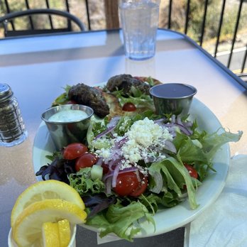 Priest Station Cafe - Lamb kabob lunch includes salad and extra tzakiki. - American Near Me - Big Oak Flat, California Priest Station Cafe - Lamb kabob lunch includes salad and extra tzakiki. - American Near Me - Big Oak Flat, California