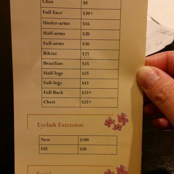 Amazing Nail Spa - Waxing Menu: Got half of my legs waxed $25. Sophia did a great job! My legs feel smooth, fur-less and silky again, yay! :) - Nail Salons Near Me - Torrance, California