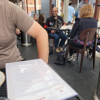 Ospi Venice - Guy letting his dog lick water out if regular customer drinking cups - Italian Near Me - Venice, California Ospi Venice - Guy letting his dog lick water out if regular customer drinking cups - Italian Near Me - Venice, California