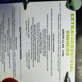 Space Age Restaurant and Bar - Page 3 of the menu. Beware, choice is an illusion! - Breakfast & Brunch Near Me - Gila Bend, Arizona