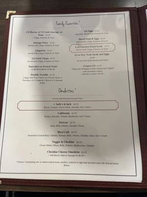Menu photo 7 Judy's Junction Upper Lake, CA