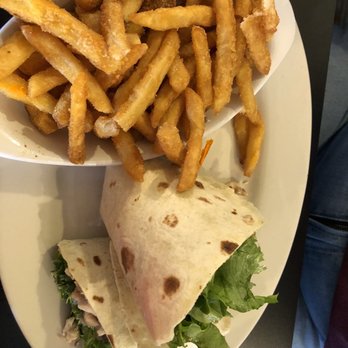 The Depot - Chicken BLT wrap with crispy fries - Burgers Near Me - Greenfield, Indiana The Depot - Chicken BLT wrap with crispy fries - Burgers Near Me - Greenfield, Indiana