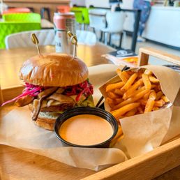 Tokyo Mushito with a side of regular fries.