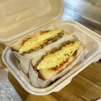 Milk Belly Bakery - Longanisa sandwich (add chili crunch $0.75) - Bakeries Near Me - San Jose, California Milk Belly Bakery - Longanisa sandwich (add chili crunch $0.75) - Bakeries Near Me - San Jose, California