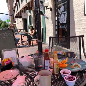 High Note - Patio on a nice morning. Everything was delicious! We left nothing on our plates. - Sandwiches Near Me - Boise, Idaho High Note - Patio on a nice morning. Everything was delicious! We left nothing on our plates. - Sandwiches Near Me - Boise, Idaho