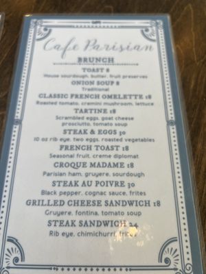 Menu photo 6 Cafe Parisian El Paso, TX