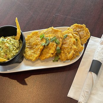 Mojitos Latin Cuisine - Guacamole with tostones. - Latin American Near Me - Hamden, Connecticut Mojitos Latin Cuisine - Guacamole with tostones. - Latin American Near Me - Hamden, Connecticut
