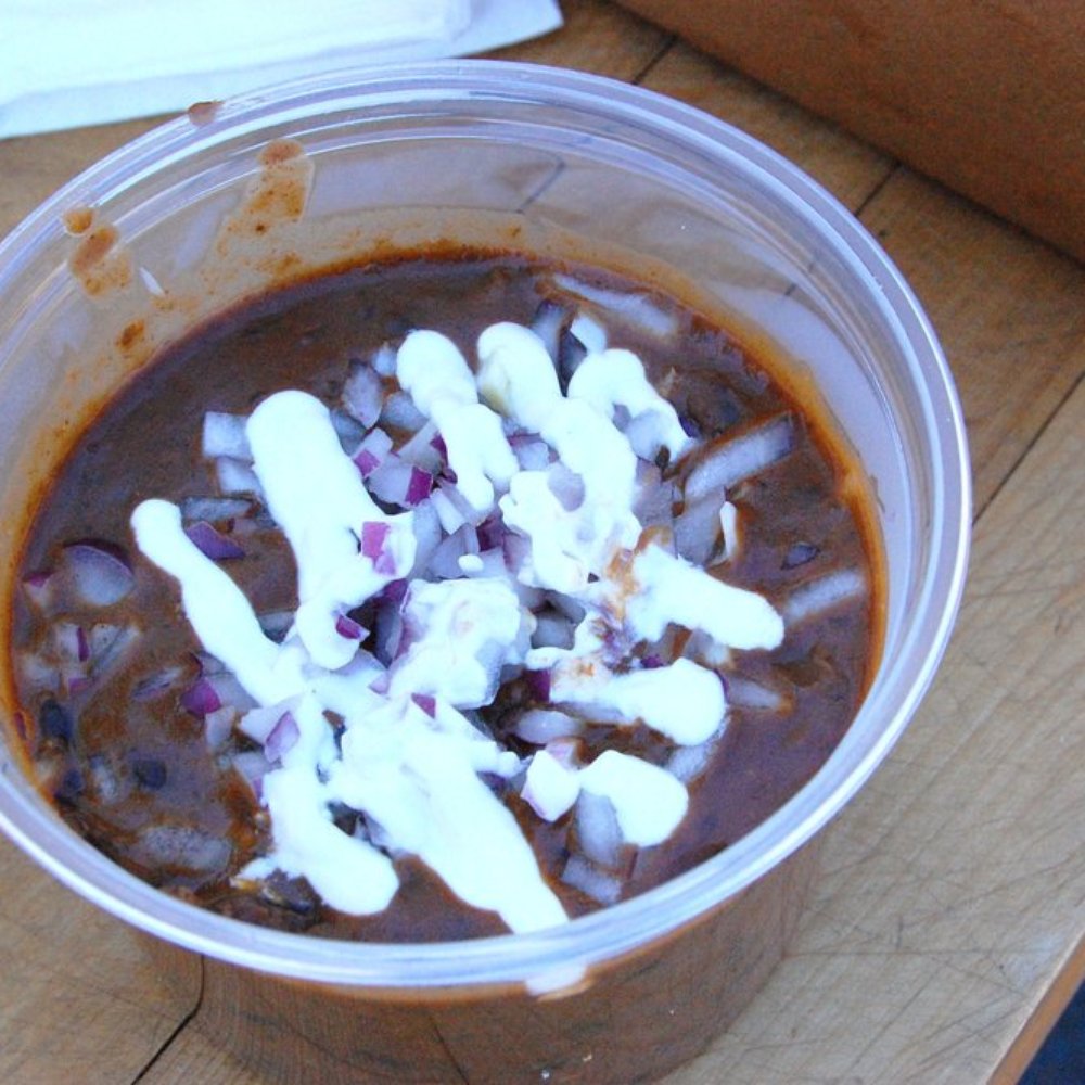 Crossroad Chicken - Rancho Gordo Anasazi Bean Chili - New American Near Me - Napa, California Crossroad Chicken - Rancho Gordo Anasazi Bean Chili - New American Near Me - Napa, California