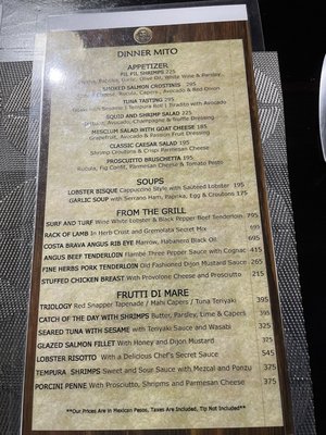 Menu photo 2 Mito Restaurant & Wine Store Zihuatanejo, GRO Menu photo 2 Mito Restaurant & Wine Store Zihuatanejo, GRO