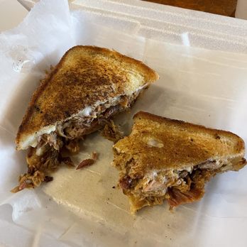 Jawbone BBQ - Tri-tip Grilled Cheese! - Barbeque Near Me - Advance, Indiana