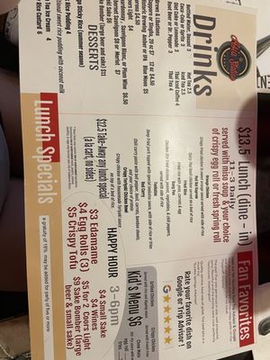 Menu photo 4 Asia station Flagstaff, AZ