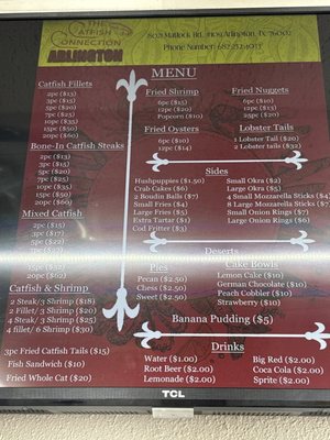 Menu photo 1 The Catfish Connection Arlington, TX