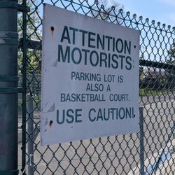 Little Cottonwood Park - Parking lot is also a basketball court? More like there's a basketball court at the end of the parking lot