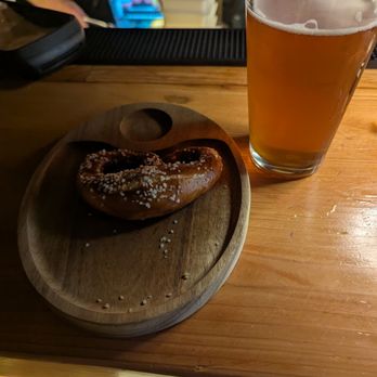 Ilium Brewing co - I appreciated the complimentary pretzel you get with a beer. - Bars Near Me - Troy, New York