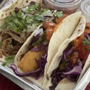 Mexican Spice - Trio Of Tacos (pork, fried avocado, fish) - Mexican Near Me - Chatham, New Jersey Mexican Spice - Trio Of Tacos (pork, fried avocado, fish) - Mexican Near Me - Chatham, New Jersey