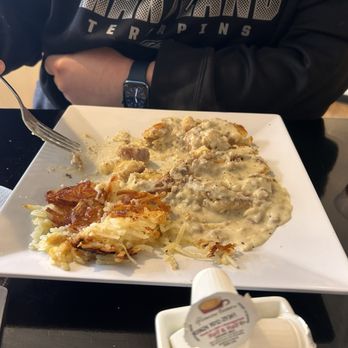 The Local - Sausage gravy with hash browns - Salad Near Me - Hollywood, Maryland