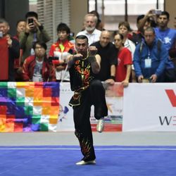 American Wushu Academy - Sifu Proano performing in Emeishan, China and won a SILVER medal in his division with the USA Wushu Team.