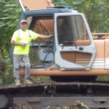Colonial Park - Employee was working hard at moving a mound of debris from an area... Randy...He stopped to take a break.. - Parks Near Me - Racine, Wisconsin