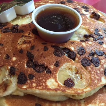 Chach Restaurant - Chocolate chip banana pancakes - Diners Near Me - Provincetown, Massachusetts