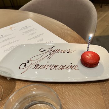 Knife Pleat - Birthday macaron - French Near Me - Costa Mesa, California Knife Pleat - Birthday macaron - French Near Me - Costa Mesa, California