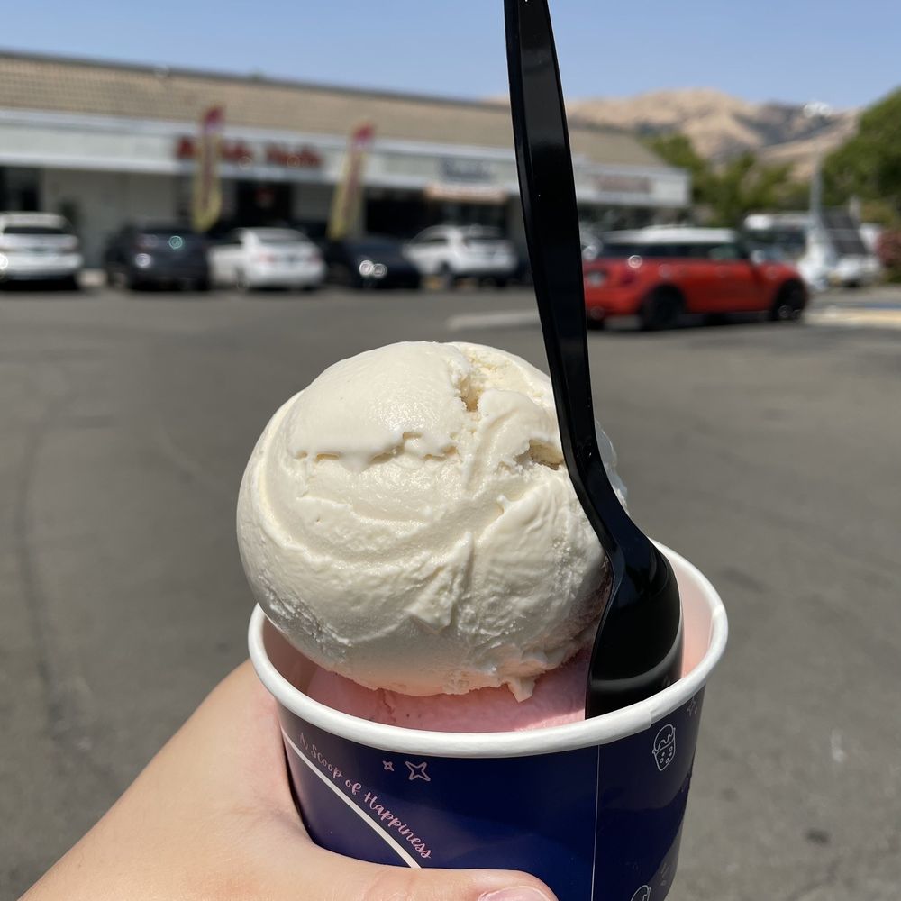 Jasmine Milk Tea (top) and Rose Oolong (bottom) Ice Cream