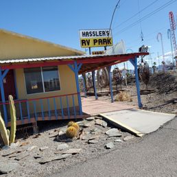 Exterior outside entrance of Hassler's Rv Park - Quartzsite, Arizona Exterior outside entrance of Hassler's Rv Park - Quartzsite, Arizona