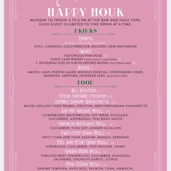 Pink Steak - Happy hour menu - Steakhouses Near Me - West Palm Beach, Florida Pink Steak - Happy hour menu - Steakhouses Near Me - West Palm Beach, Florida