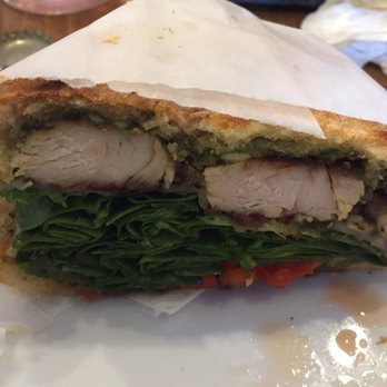 Cafe Square One - The chicken pesto panini - Salad Near Me - Philadelphia, Pennsylvania