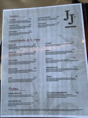 Menu photo 3 JJ's Scratch Cocina Orlando, FL