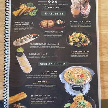 Kin Dee Thai - Updated/expanded menu! 2/2026 - Thai Near Me - Tucson, Arizona