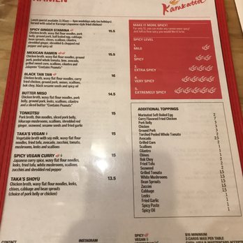 karakatta - Ramen menu - Ramen Near Me - New York, New York karakatta - Ramen menu - Ramen Near Me - New York, New York