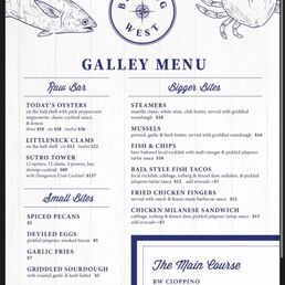 Front page of the menu Front page of the menu