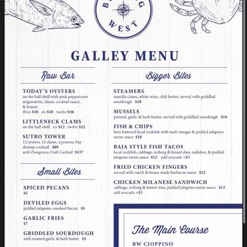 Bearing West - Front page of the menu - Venues & Event Spaces Near Me - San Francisco, California Bearing West - Front page of the menu - Venues & Event Spaces Near Me - San Francisco, California