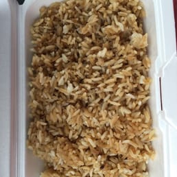 So called fried rice without anything in it except soy sauce