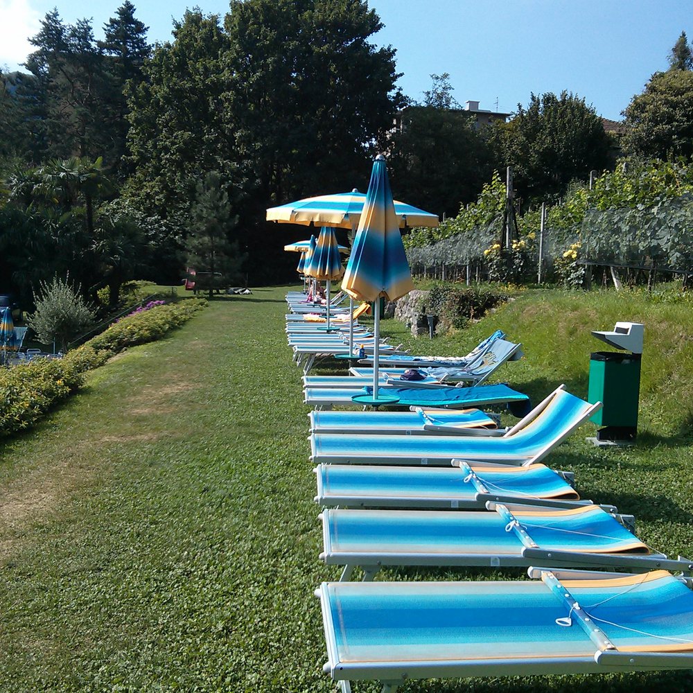 Parkhotel Continental - Sunning deck above the pool - Hotels Near Me - Lugano, TI