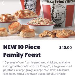 10 piece family feast advertisement